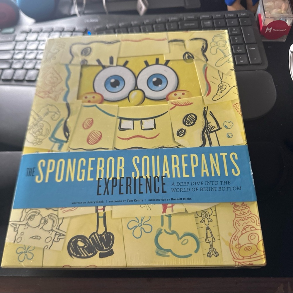SpongeBob SquarePants Yellow and Blue Art Illustration